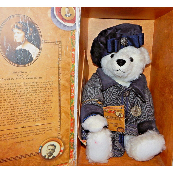 "Ethely-Bye" Bears of Sagamore Hill Ethel Roosevelt Teddy Bear in Original Box - Picture 1 of 4